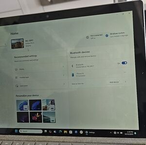 Microsoft Surface Pro 6 with Black and Silver Finish